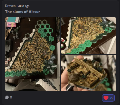 Draven Master of Realms 450 tile printed and painted city