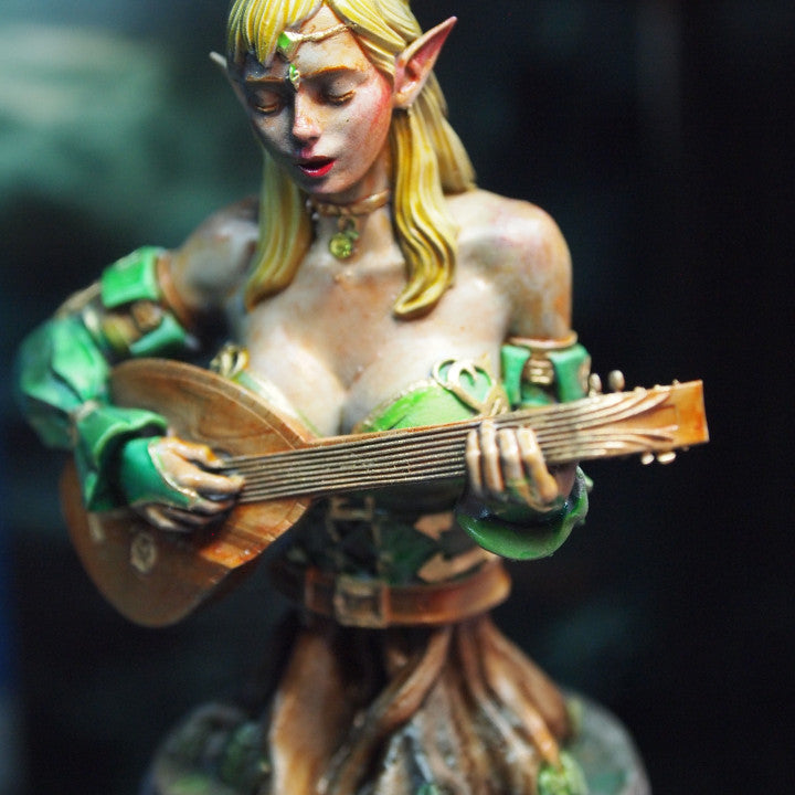 Customer build of Wood Elf Bard Bust shared by PAR