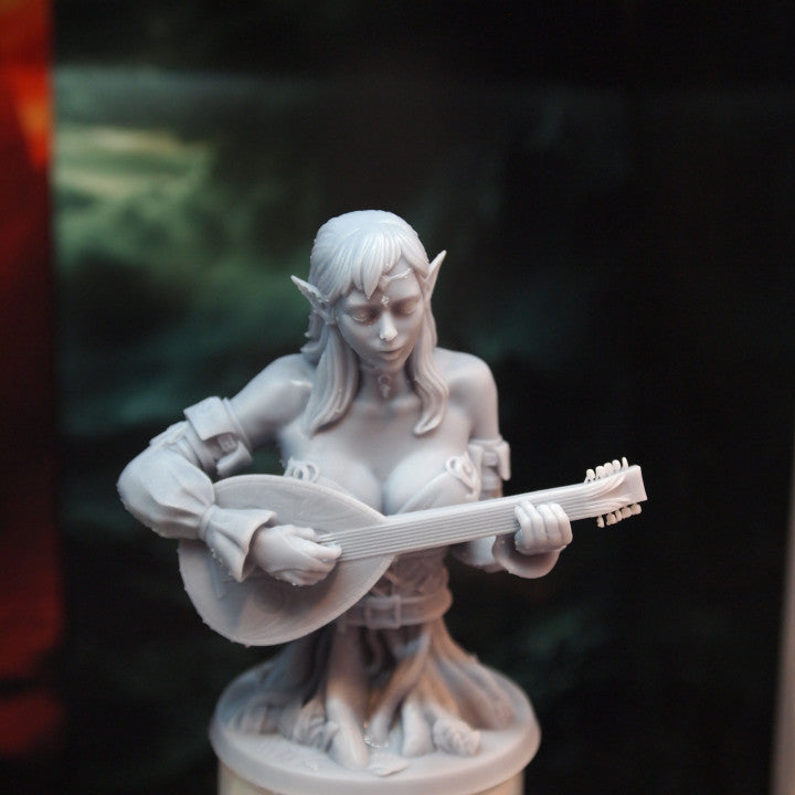 Customer build of Wood Elf Bard Bust shared by PAR