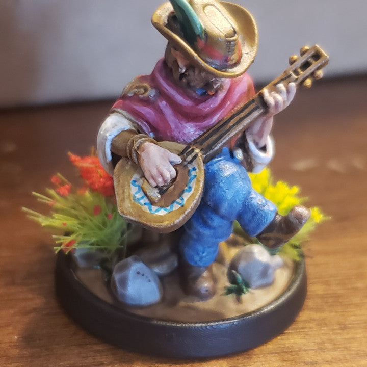 Customer build of KICKSTARTER FREE ''Halfling Bard" Presupported 3D Model shared by Josh Gibbs