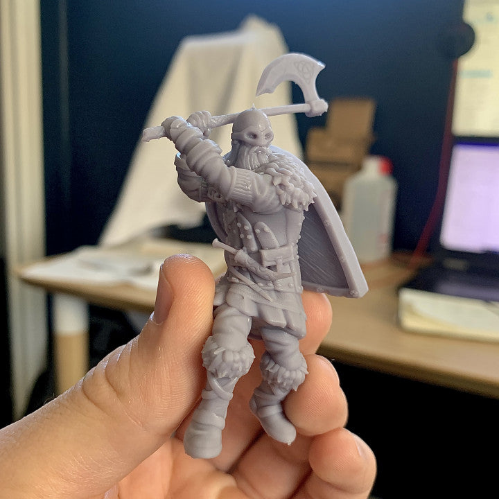 Customer build of KICKSTARTER FREE ''VIking Warrior" Presupported 3D Model shared by Eoin D Walden