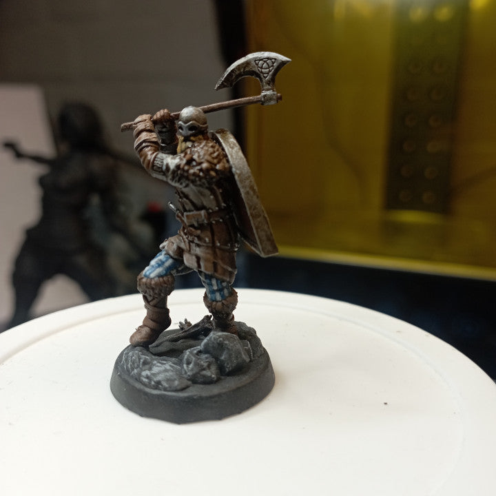 Customer build of KICKSTARTER FREE ''VIking Warrior" Presupported 3D Model shared by Hok