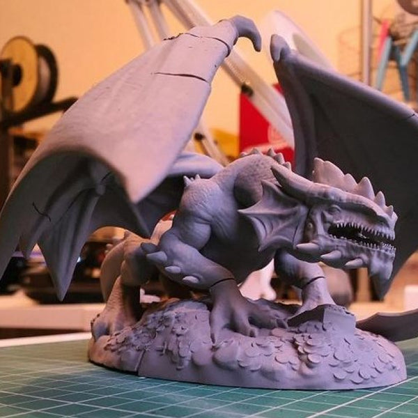 Golden Dragon printed model – front view