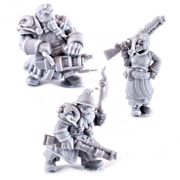 Dwarven Gunner Crew digital STL gallery - bolt-gunner