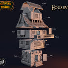 3 Story Building digital STL gallery - housev1-02