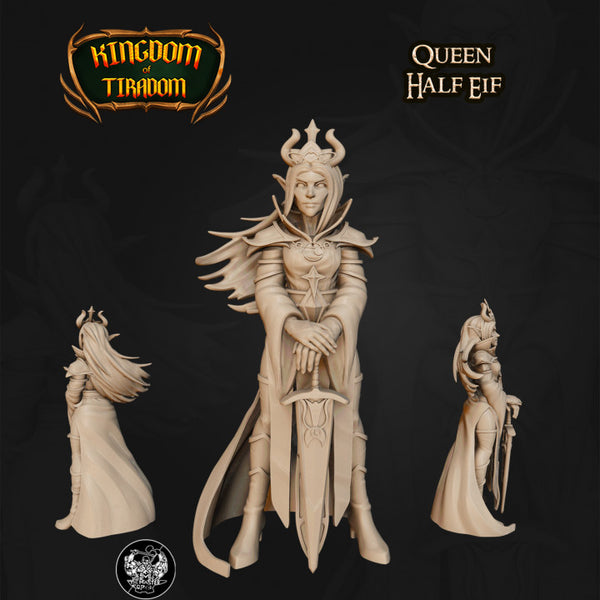 Classic Heroes Collection - Set of 10 Miniatures digital STL gallery - queen-half-eif-03