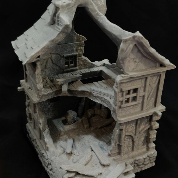 Abandoned Buildings Pack - Set of 5 digital STL gallery - wwww