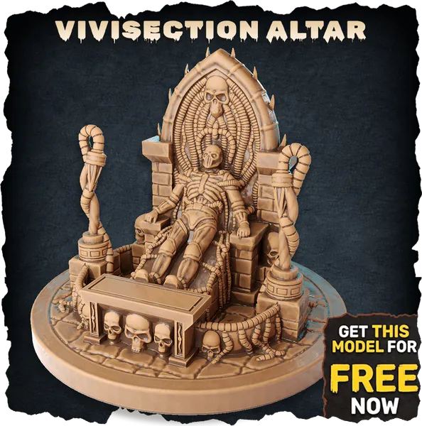 Heretik Forge: Free Vivisection Altar Mini! digital STL preview