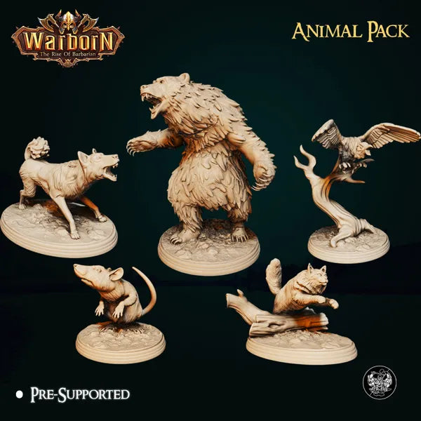 Animal Companion Pack - Set of 5 digital STL preview