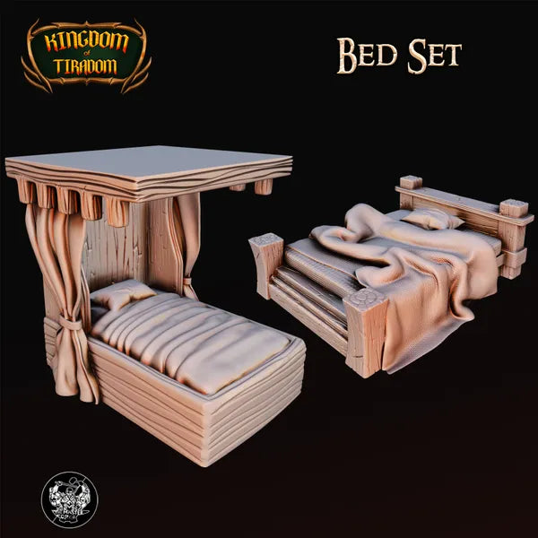 Bed set digital STL preview