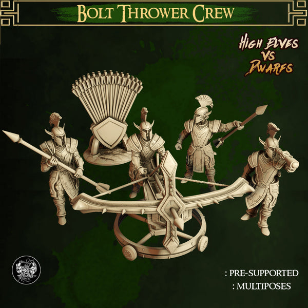 Bolt Thrower Crew - High Elves digital STL preview 2