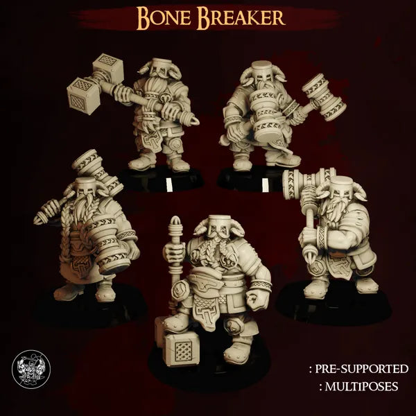 Bone Breaker - Dwarf Army digital STL preview
