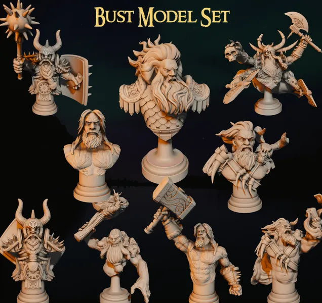 Giants and Heroes Bust Collection - Set of 8 Busts