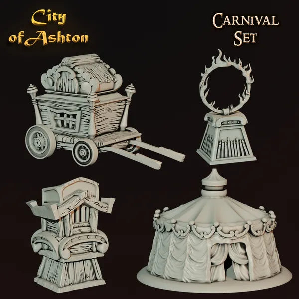 Carnival Set digital STL preview