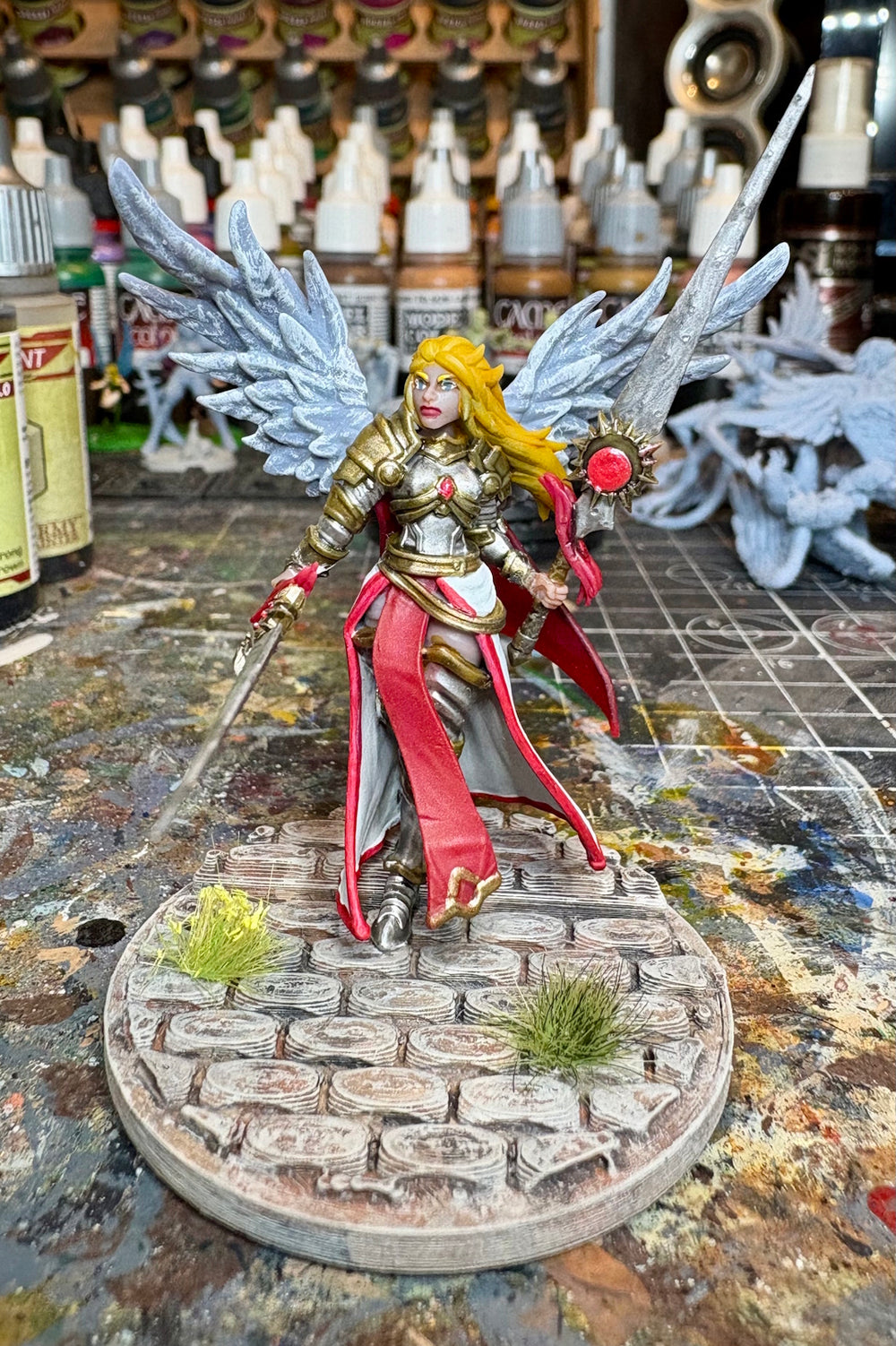 Customer build of Paladin Aasimar from Kingdom Of Tiradom shared by John Boehm