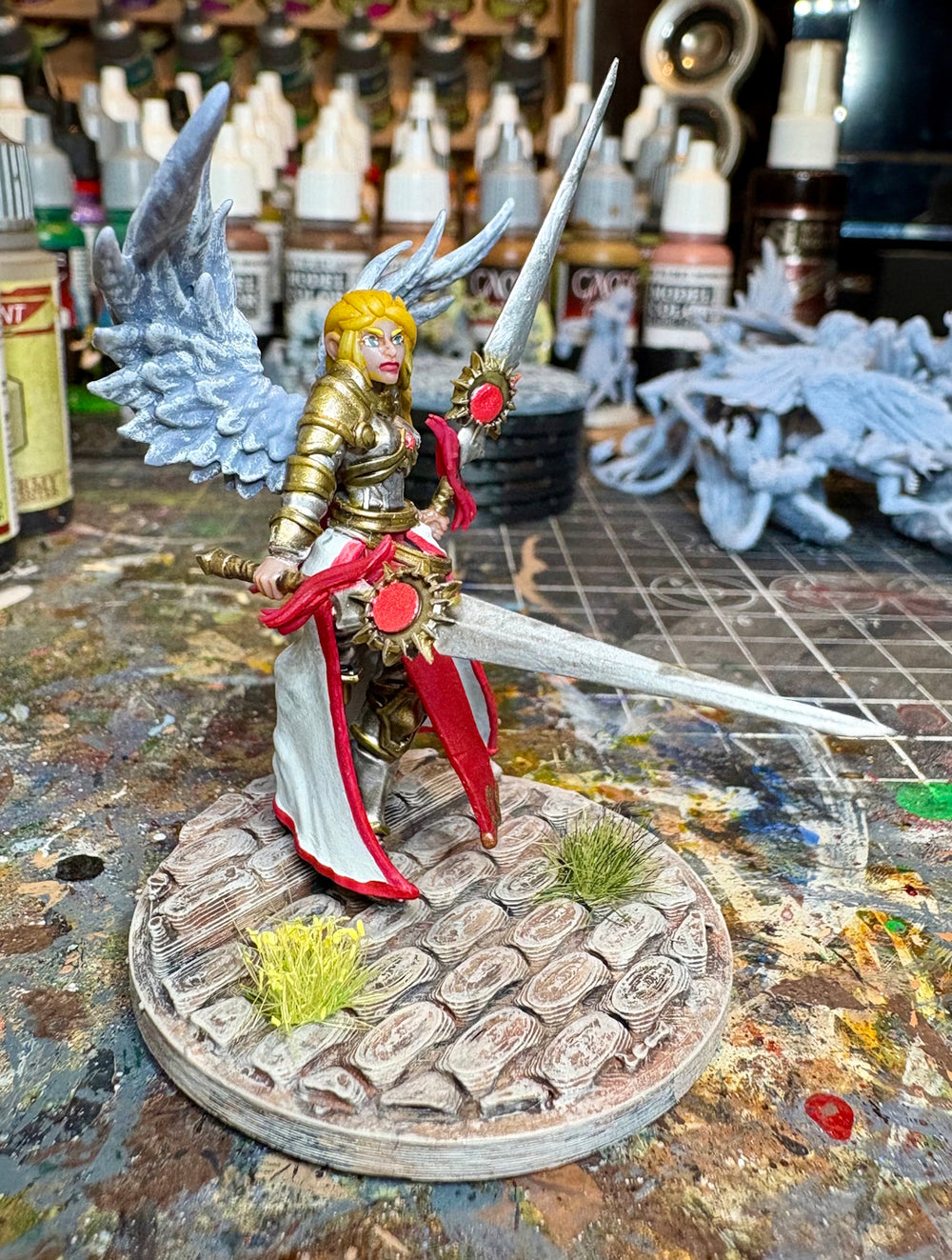 Customer build of Paladin Aasimar from Kingdom Of Tiradom shared by John Boehm