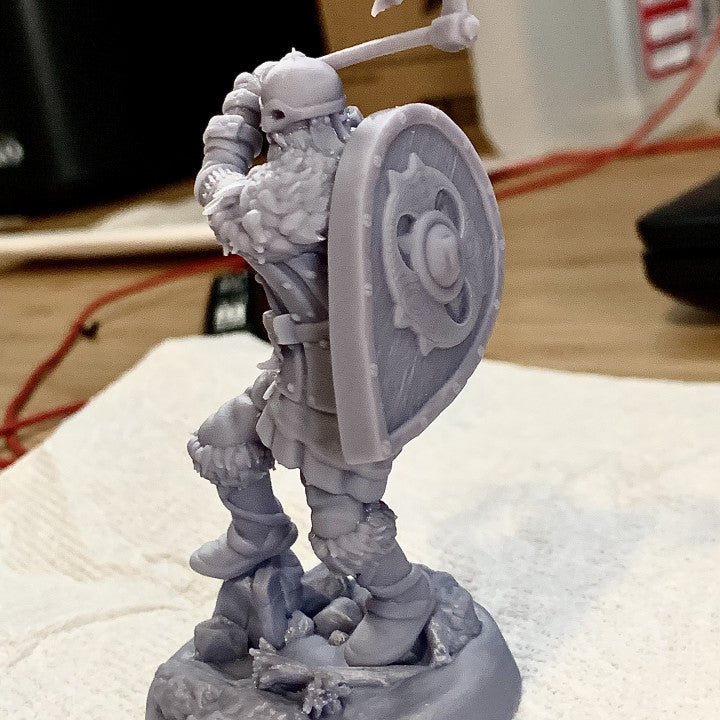 Customer build of KICKSTARTER FREE ''VIking Warrior" Presupported 3D Model shared by Eoin D Walden