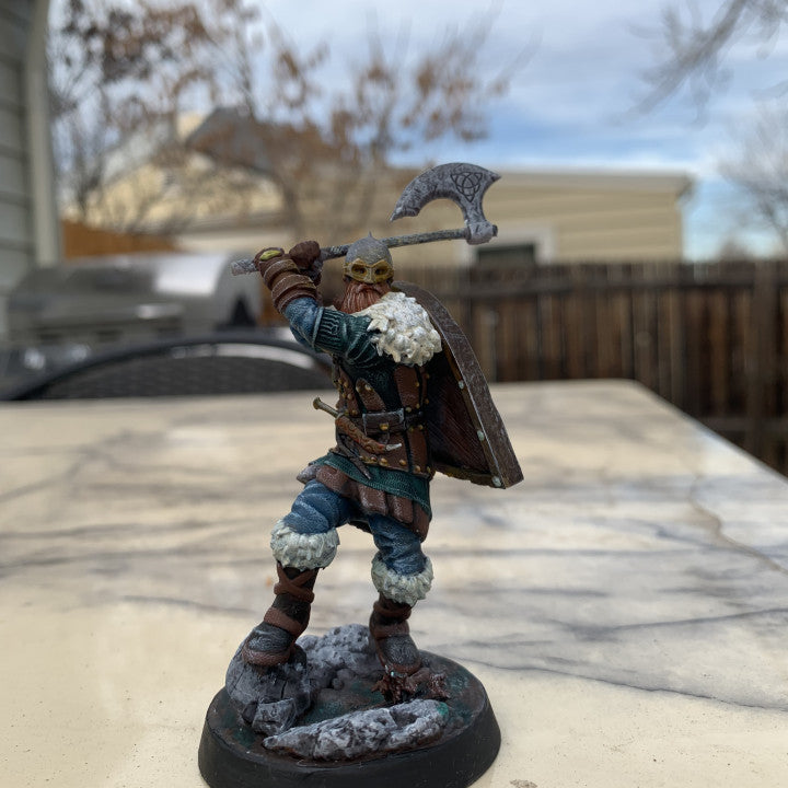 Customer build of KICKSTARTER FREE ''VIking Warrior" Presupported 3D Model shared by Eoin D Walden