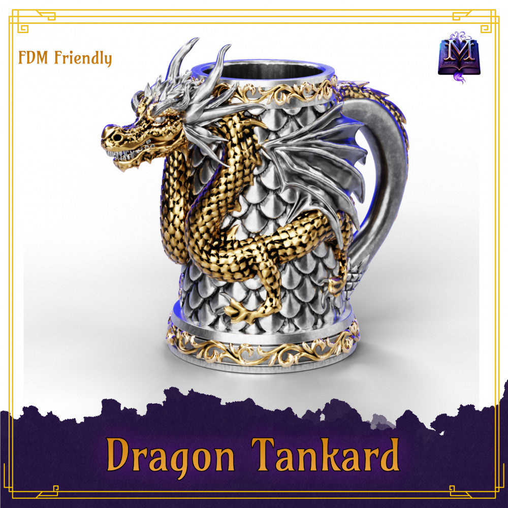 Dragon Mug digital STL preview 1