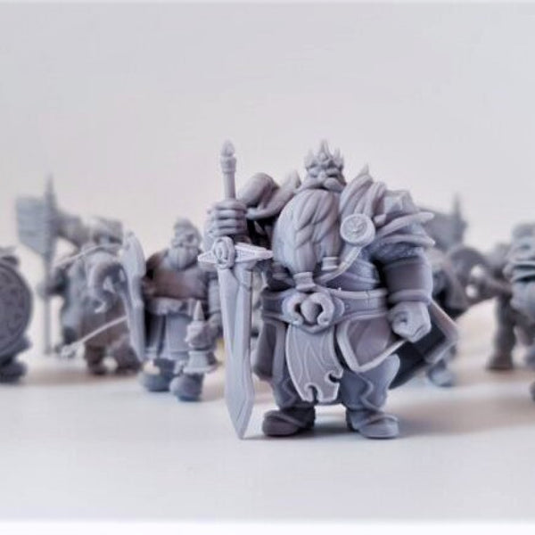 Dwarven King digital STL preview 2