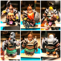 Painted Dwarf Army community print by Connor Wells