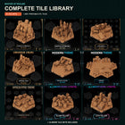 Master of Realms Complete Tile Library cover featuring nine enlarged representative tile sets; 53 sets included