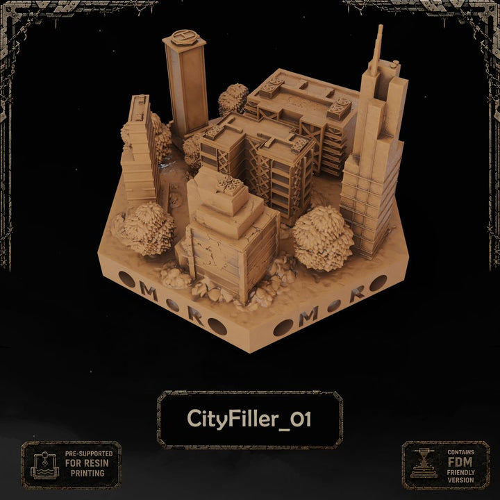 Apocalypse City Filler Tiles printable STL tile preview 3 — included tile image 3