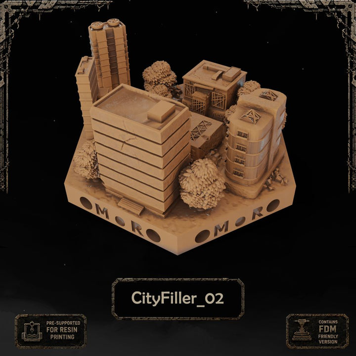 Apocalypse City Filler Tiles printable STL tile preview 6 — included tile image 6