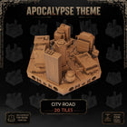 Apocalypse City Road Tiles printable STL tile preview 1