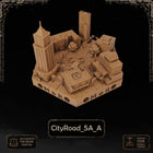 Apocalypse City Road Tiles printable STL tile preview 4