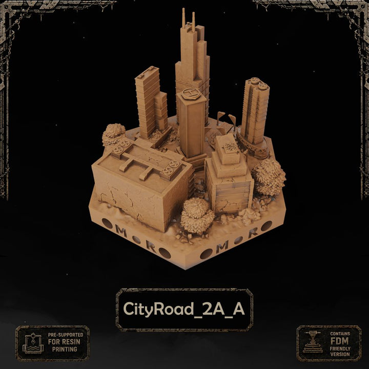 Apocalypse City Road Tiles printable STL tile preview 19 — included tile image 19