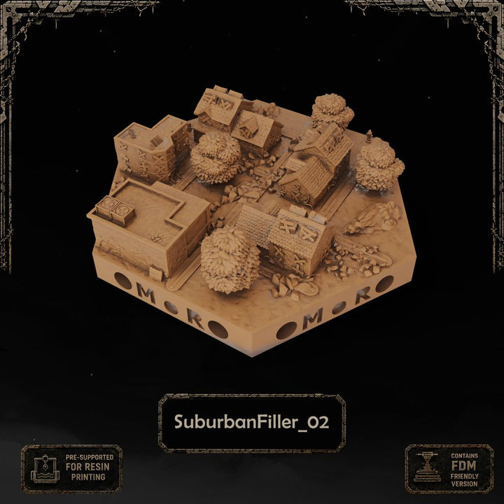 Apocalypse Suburban Filler Tiles printable STL tile preview 3 — included tile image 3