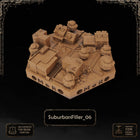 Apocalypse Suburban Filler Tiles printable STL tile preview 4