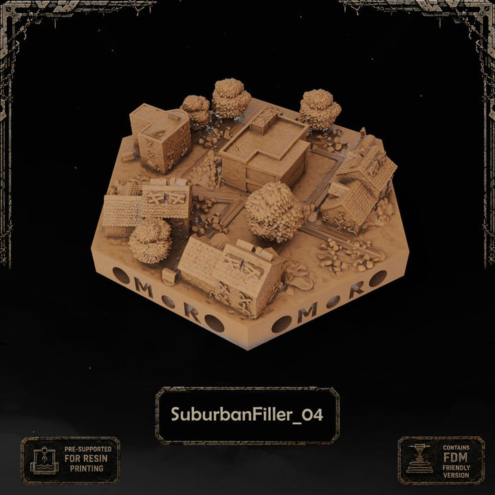 Apocalypse Suburban Filler Tiles printable STL tile preview 7 — included tile image 7