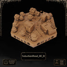 Apocalypse Suburban Road Tiles printable STL tile preview 3