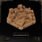 Apocalypse Suburban Road Tiles printable STL tile preview 7