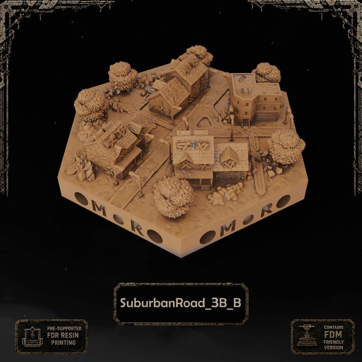 Apocalypse Suburban Road Tiles printable STL tile preview 18 — included tile image 18