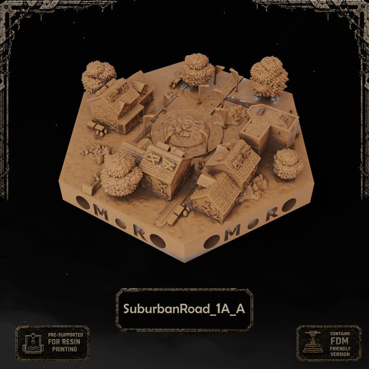Apocalypse Suburban Road Tiles printable STL tile preview 21 — included tile image 21