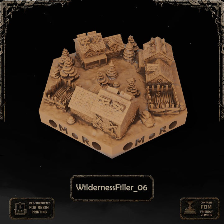 Apocalypse Wilderness Filler Tiles printable STL tile preview 5 — included tile image 5