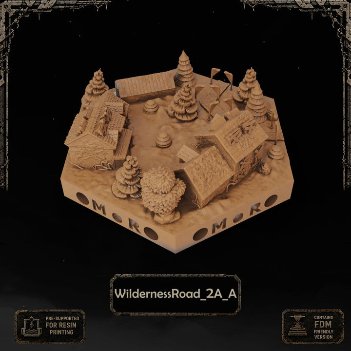 Apocalypse Wilderness Road Tiles printable STL tile preview 4 — included tile image 4