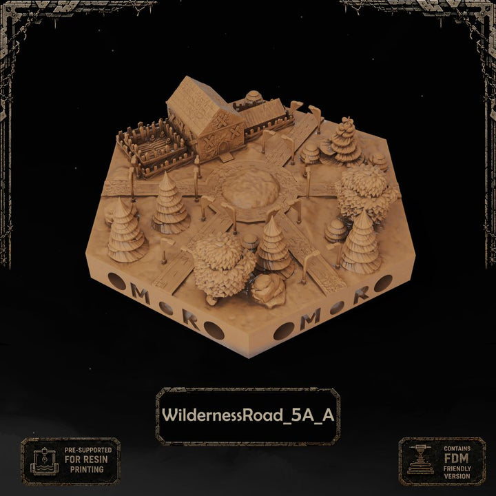 Apocalypse Wilderness Road Tiles printable STL tile preview 9 — included tile image 9