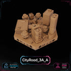 Cyberpunk City Road Tiles printable STL tile preview 7
