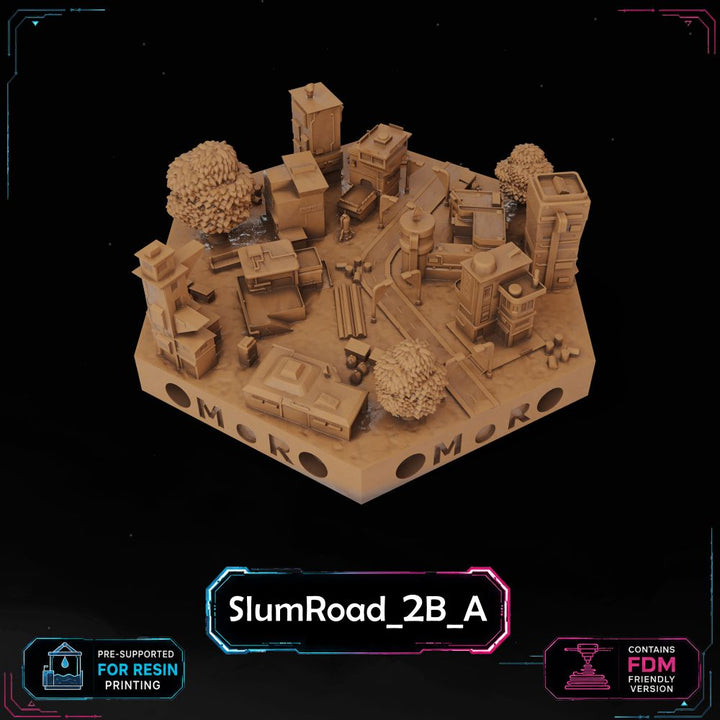 Cyberpunk City Road Tiles printable STL tile preview 18 — included tile image 18