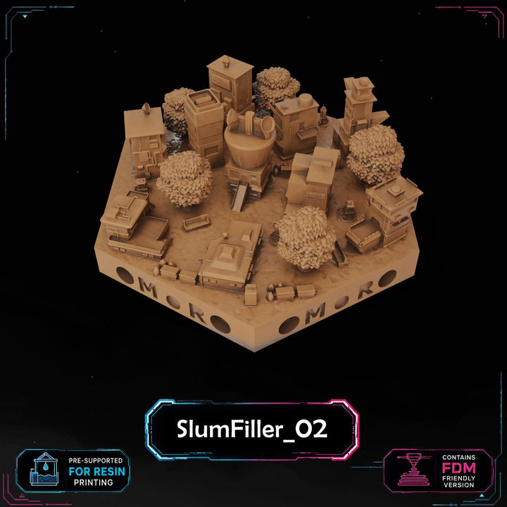 Cyberpunk Slum Filler Tiles printable STL tile preview 5 — included tile image 5