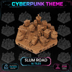 Cyberpunk Slum Road Tiles printable STL tile preview 1
