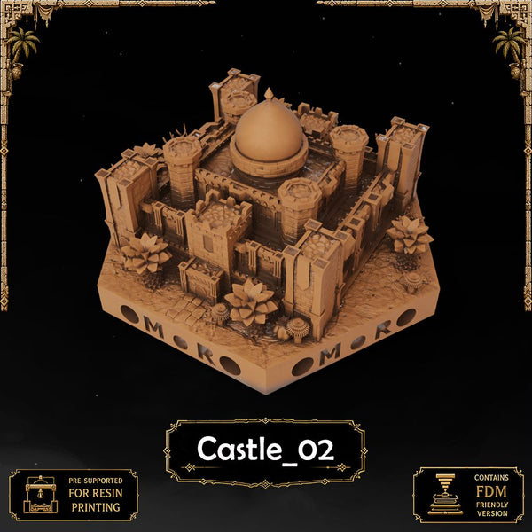 Desert Castle & Special Tiles printable STL tile preview 2