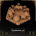 Desert City Filler Tiles printable STL tile preview 3
