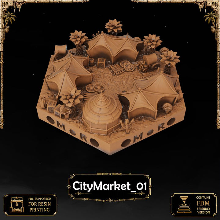 Desert City Filler Tiles printable STL tile preview 3 — included tile image 3