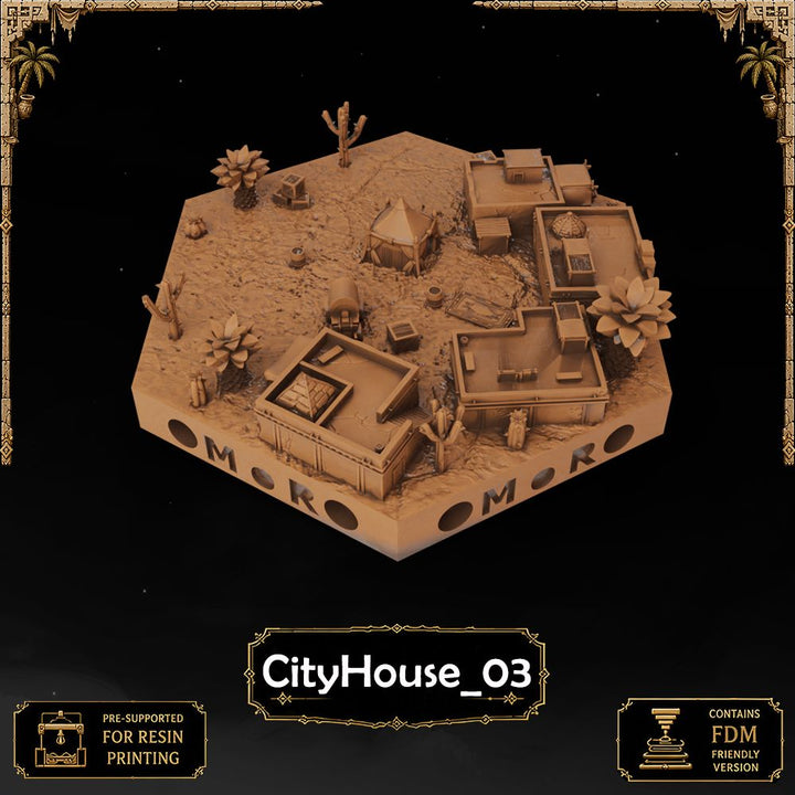 Desert City Filler Tiles printable STL tile preview 6 — included tile image 6
