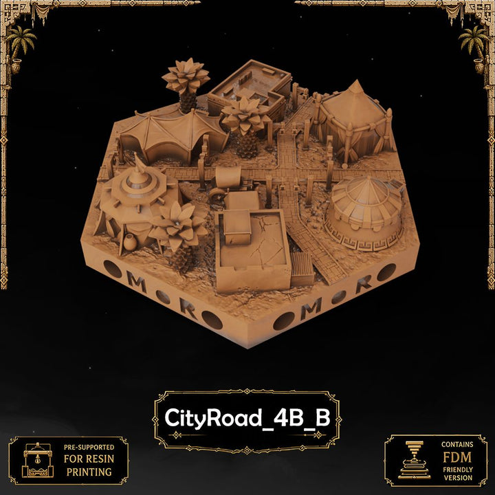 Desert City Road Tiles printable STL tile preview 2 — included tile image 2